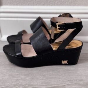 Michael Kors Black Wedges